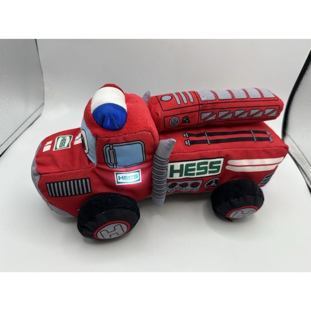 HESS My First Fire Truck Plush 2020 Lights Sing Musical Red Stuffed Toy - Tested